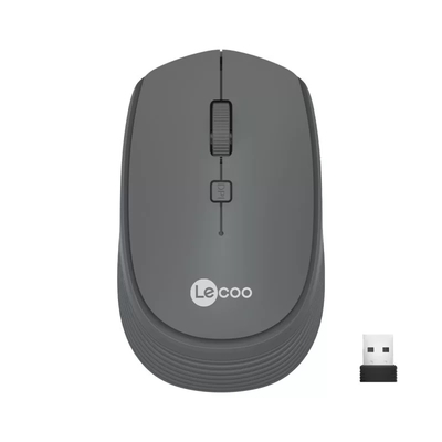 Lenovo - Lenovo Lecoo WS202 Kablosuz 1200DPI 4 Tuşlu Gri Optik Mouse