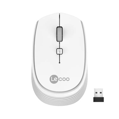 Lenovo - Lenovo Lecoo WS202 Kablosuz 1200DPI 4 Tuşlu Beyaz Optik Mouse