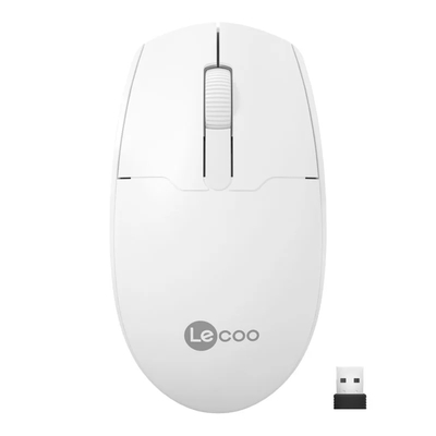 Lenovo - Lenovo Lecoo WS204 Kablosuz 1200DPI 3 Tuşlu Beyaz Optik Mouse