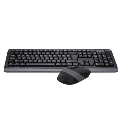 A4 Tech FG-1010 USB Wireless Multimedia F Turkish Keyboard + Mouse Set Gray (T16387) - 2