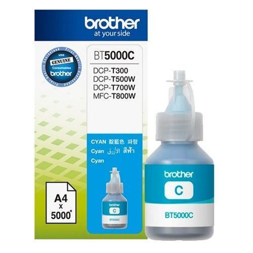 Brother BT5000C Cyan Original Ink Cartridge - DCP-T300 / DCP-T500W - 1