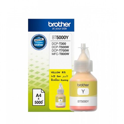 Brother BT5000Y Yellow Orginal Ink Cartridge - DCP-T300 / DCP-T500W - 1