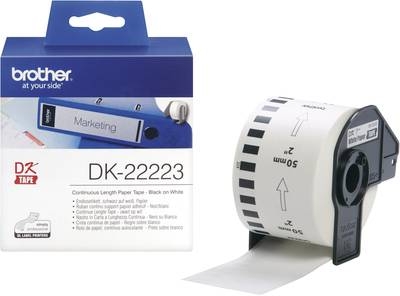 Brother DK-22223 Orjinal Kağıt Etiket Rulosu - QL-550 - 1