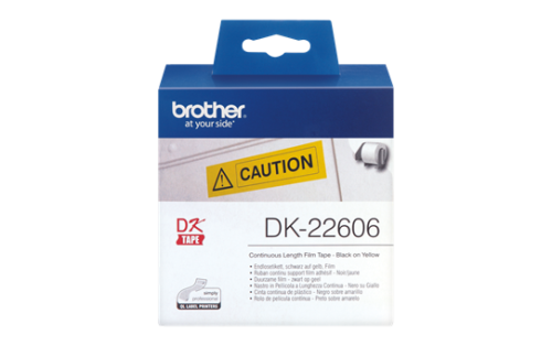 Brother DK-22606 Orjinal Sarı Etiket Rulosu 62mm x 15.24m - QL-500W (T7712) - 1