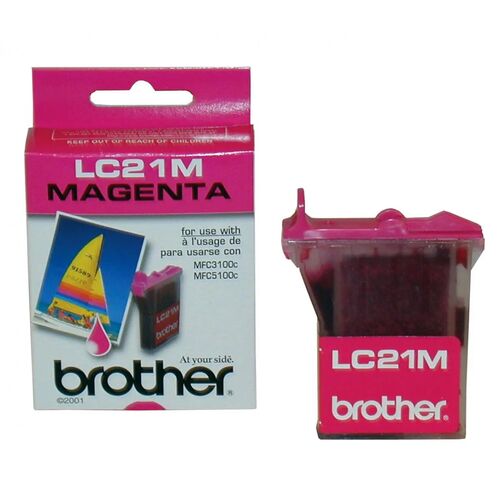 Brother LC-21M Kırmızı Orjinal Kartuş - MFC-3100C / MFC-5100C (T16233) - 1