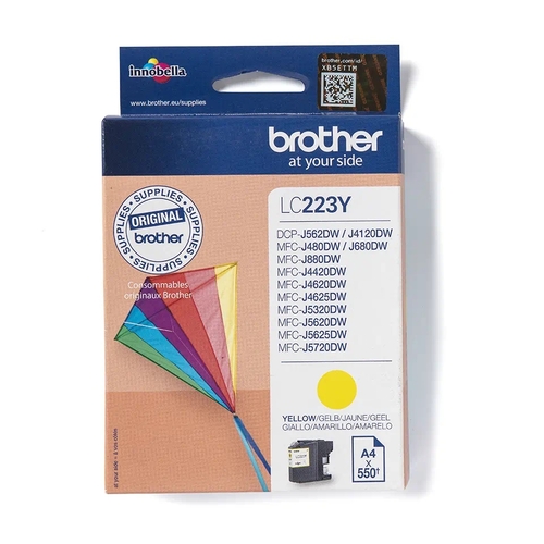 Brother LC-223Y Sarı Orjinal Kartuş - MFC-J-4320 / DCP-J-4120