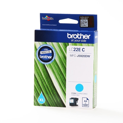 Brother LC-22EC Cyan Original Cartridge - MFC-J5920DW