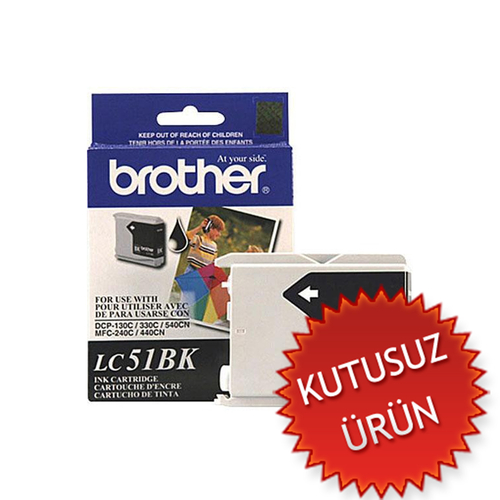 Brother LC51BK Black Original Cartridge - DCP-130C (Without Box)