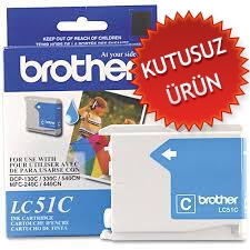 Brother LC51C Cyan Original Cartridge - DCP-130C (Without Box) 