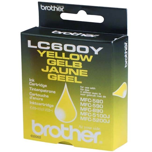 Brother LC-600Y Yellow Original Cartridge - MFC580 - 1