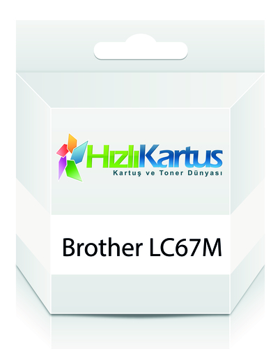 Brother LC67M / LC1100M Kırmızı Muadil Kartuş - DCP-385C (T243) - 1