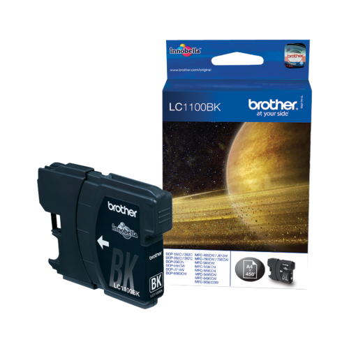 Brother LC1100BK Black Original Cartridge - DCP-385C / DCP-395CN - 1