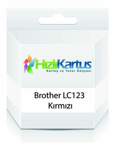 Brother LC123 Kırmızı Muadil Kartuş - DCP-J132W / DCP-J752DW - 1