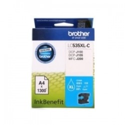 Brother LC535XLC High Capacity Cyan Original Cartridge - DCP-J105 - 1