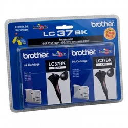 Brother LC37BK Black Dual Pack Original Cartridge - DCP-110C / DCP-115C 