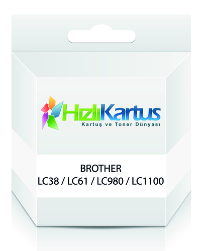 Brother LC38 / LC61 / LC980 / LC1100 Black Compatible Cartridge - DCP-145C / DCP-163C - 1