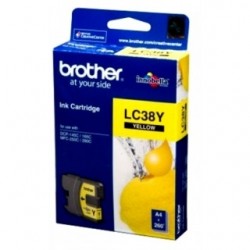 Brother LC38Y Yellow Original Cartridge - DCP-145C / MFC-250C 