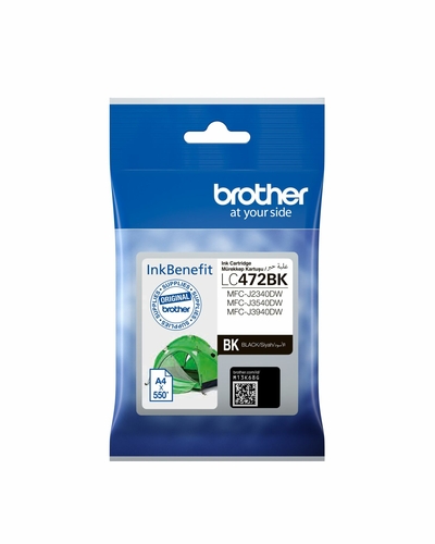 Brother LC472BK Black Original Cartridge - MFC-J2340DW / J3540DW - 1