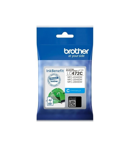 Brother LC472C Cyan Original Cartridge - MFC-J2340DW / J3540DW