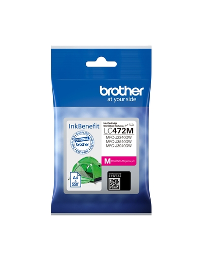 Brother LC472M Magenta Original Cartridge - MFC-J2340DW / J3540DW - 1