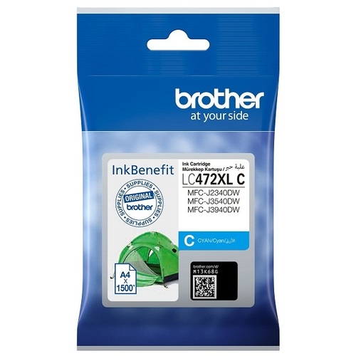 Brother LC472XL C Cyan Original Cartridge - MFC-J2340DW / J3540DW - 1