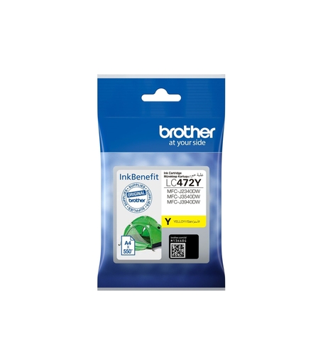 Brother LC472Y Yellow Original Cartridge - MFC-J2340DW / J3540DW