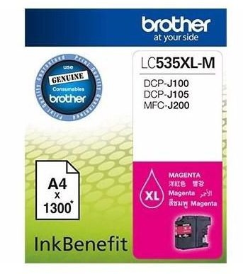 Brother LC535XLM Yüksek Kapasite Kırmızı Orjinal Kartuş - DCP-J105 (T6889) - 1