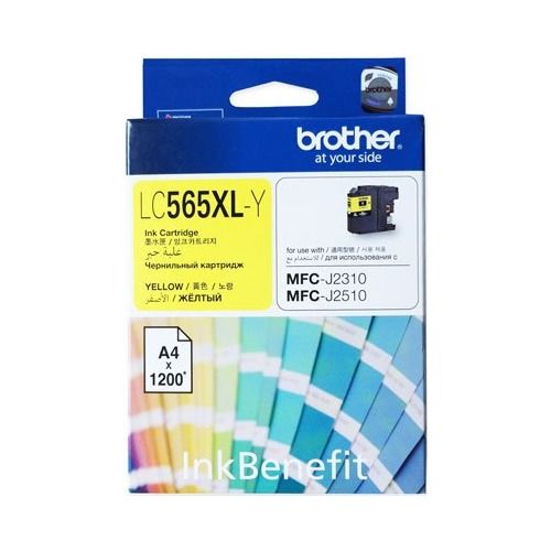 Brother LC565XLY Yüksek Kapasite Sarı Orjinal Kartuş - MFC-J3720 (T7032) - 1