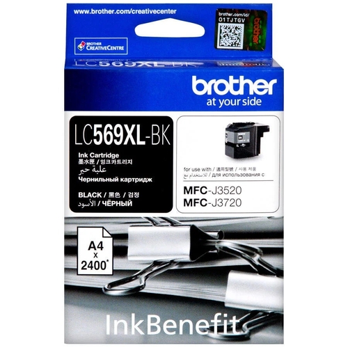 Brother LC569XLBK High Capacity Black Original Cartridge - MFC-J3720 - 1