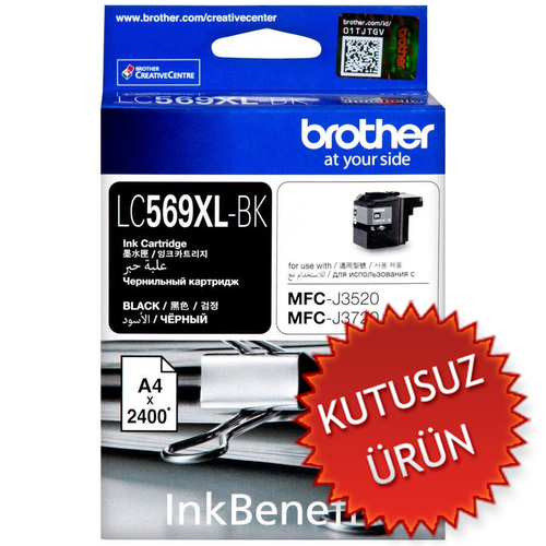 Brother LC569XLBK High Capacity Black Original Cartridge - MFC-J3720 (Without Box) (T17674) - 1