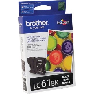 Brother LC61BK Black Original Cartridge - MFC-490 / DCP- 385 - 1