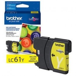 Brother LC61Y Yellow Original Cartridge - MFC-490 / DCP-385 