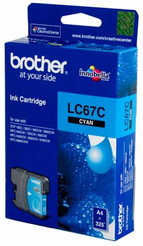 Brother LC67C Cyan Original Cartridge - DCP-585 - 1