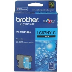 Brother LC67HY-C High Capacity Cyan Original Cartridge - DCP585 / DCP6690CW - 1