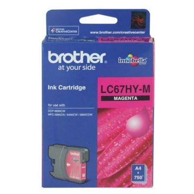 Brother LC67HY-M Yüksek Kapasite Kırmızı Orjinal Kartuş - DCP585 / DCP6690CW (T1465) - 1