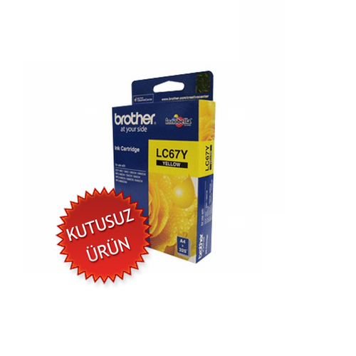 Brother LC67Y Yellow Original Cartridge - DCP-585 (Without Box) - 1