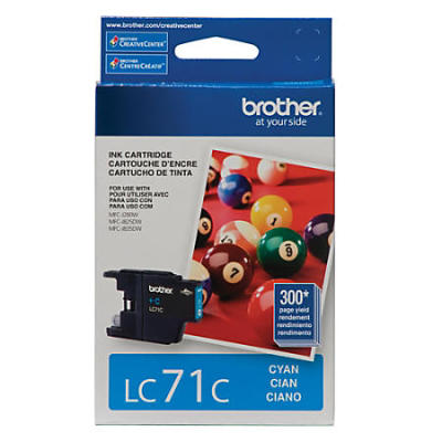 Brother LC71C Cyan Original Cartridge - MFC-J280W / J425W 