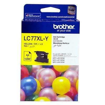 Brother LC77XLY Yellow Original Cartridge - MFC-J6510DW / MFC-J6710DW 