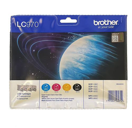 Brother LC970 4 Color Original Cartridge - DCP-135C / DCP-150C