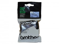 Brother M-531 Black On Blue P-Touch Label 12mm - PT-55 / PT-60 / PT-80 