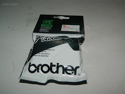 Brother M-K222 Beyaz Üzerine Kırmızı P-Touch Etiket 9mm - PT-55 / PT-60 / PT-80 (T6237) - 1