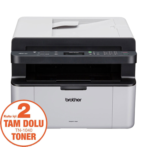 Brother MFC-1911W-2T Wi-Fi + Scanner + Photocopy + Fax Multifunctional Mono Laser Printer (T17226) - 1