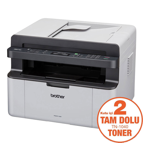 Brother MFC-1911W-2T Wi-Fi + Scanner + Photocopy + Fax Multifunctional Mono Laser Printer (T17226) - 2