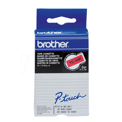 Brother TC-491 Magenta Original Ribbon - PT-15 / PT-20 