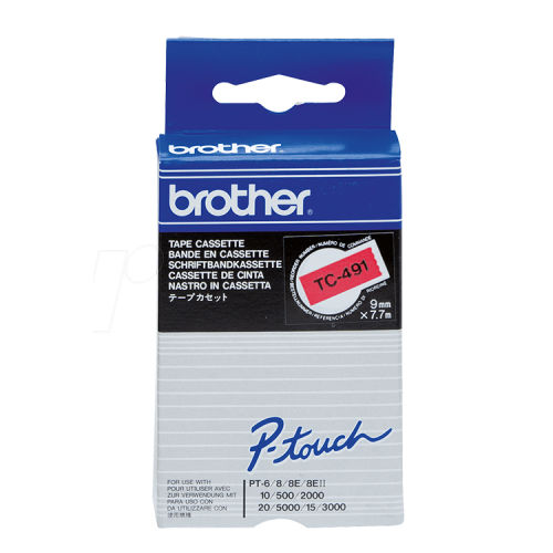 Brother TC-491 Magenta Original Ribbon - PT-15 / PT-20 - 1