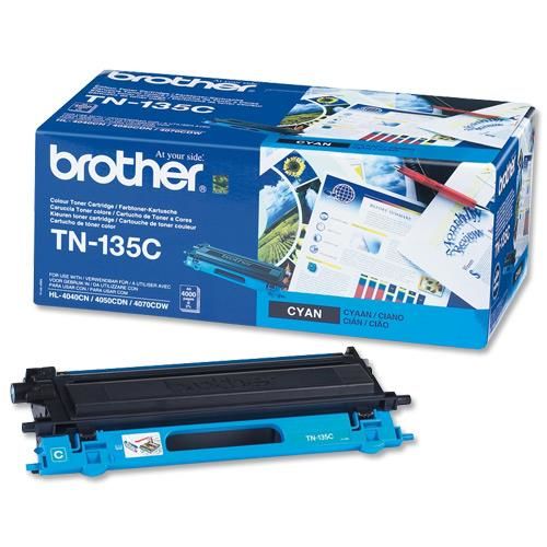 Brother TN-135C Cyan Original Toner - DCP-9040 / HL-4040 - 1