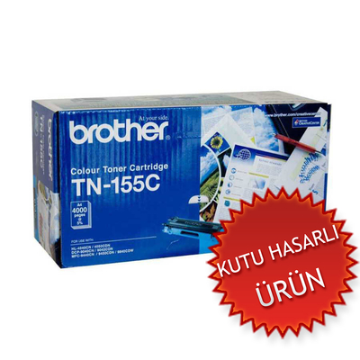 BROTHER - Brother TN-155C Cyan Original Toner - DCP-9040CN / HL-4040CN (Damaged Box)