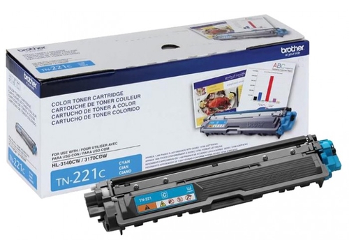 Brother TN-221C Cyan Original Toner - HL-3140 / HL-3150