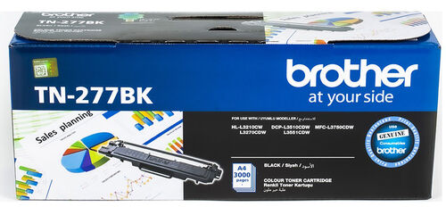 Brother TN-277BK Black Original Toner High Capacity - DCP-L3510 - 1