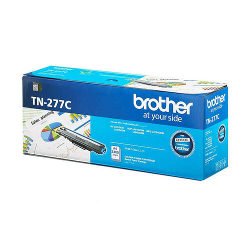 Brother TN-277C Cyan Original Toner High Capacity - DCP-L3510 - 1